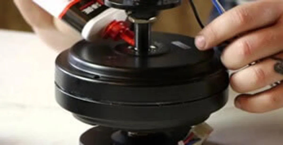Ceiling fan motor repair and internal component adjustment in Austin, TX