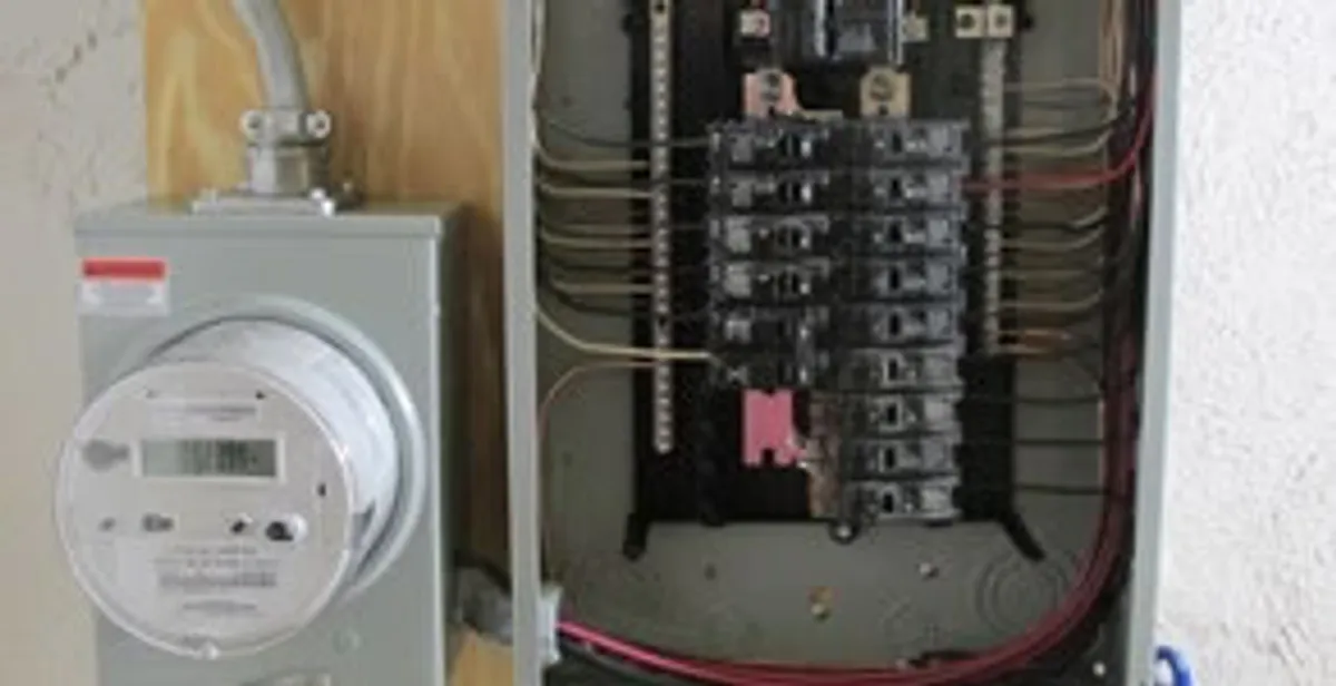 electrical panel upgrade service showing outdated electrical panel prepared for professional replacement in Austin, TX
