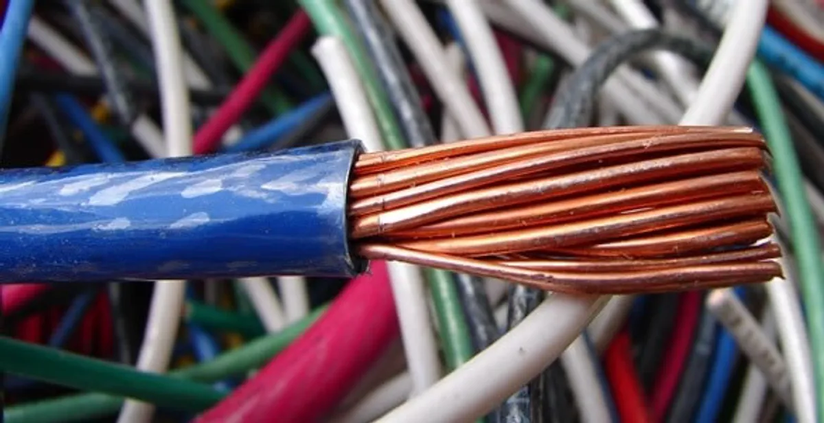 electrical wiring services showing exposed copper conductors and cable preparation in Austin, TX