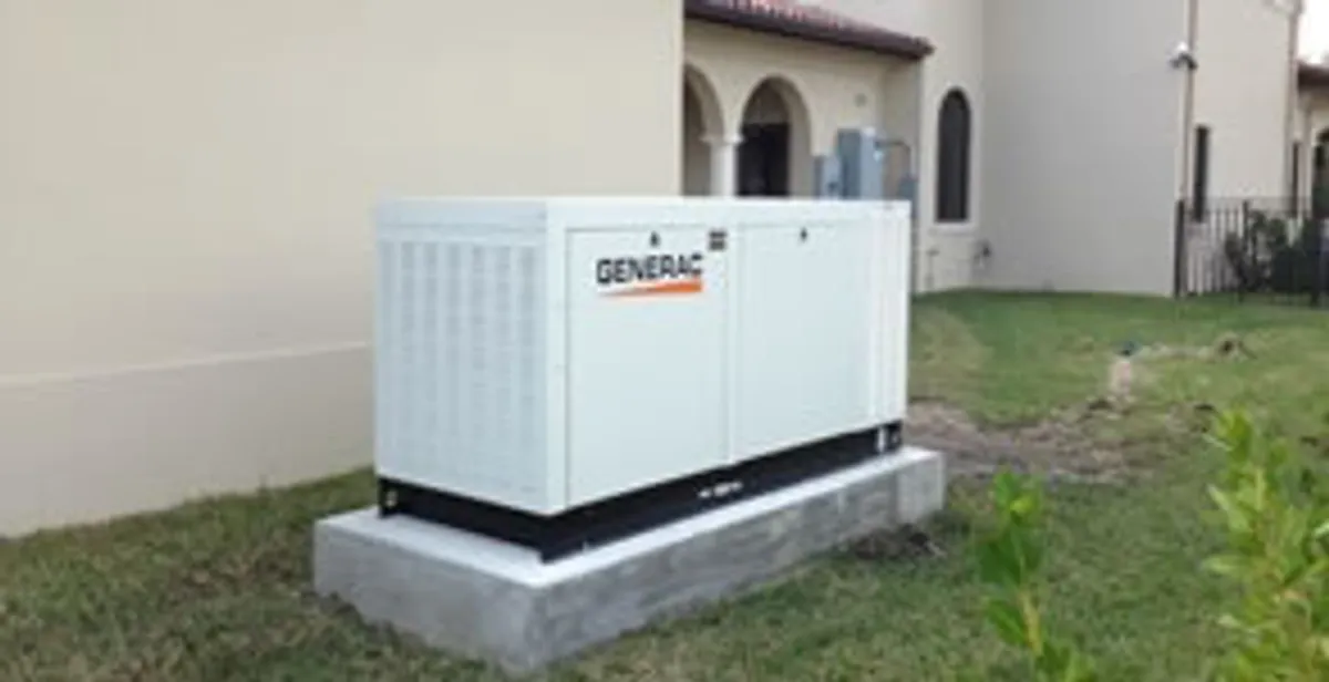 generator installation service showing standby generator professionally installed for residential power backup in Austin, TX