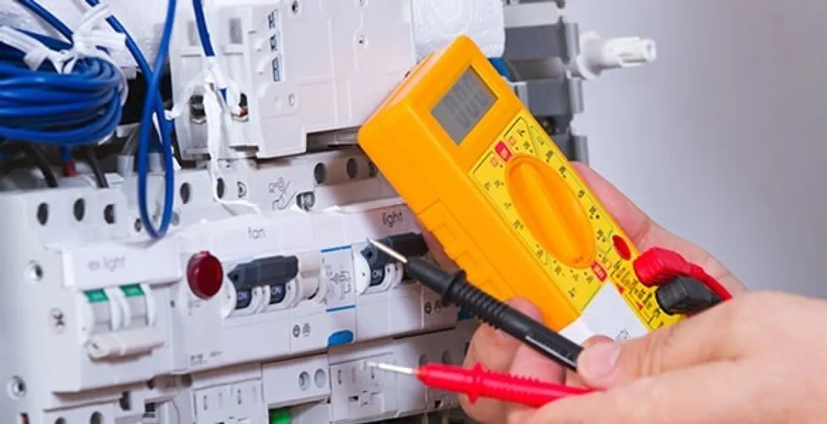 Residential electrician testing home electrical panel for safety and performance in Austin, TX