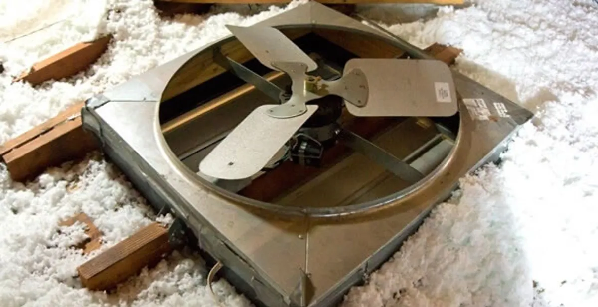 whole house fan installation services with attic-mounted ventilation unit in Austin, TX