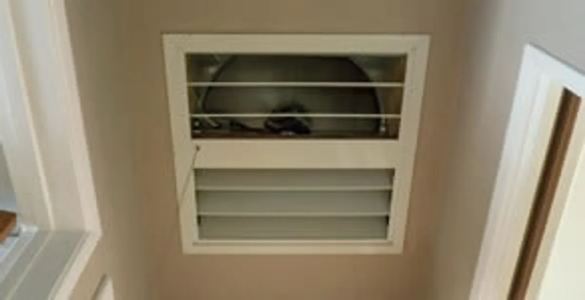 whole house fan installation services with ceiling-mounted ventilation system in Austin, TX